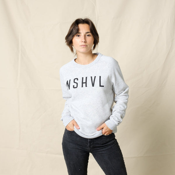 NSHVL Crewneck - White Fleck