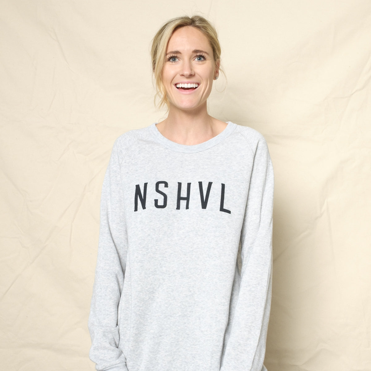 NSHVL Crewneck - White Fleck